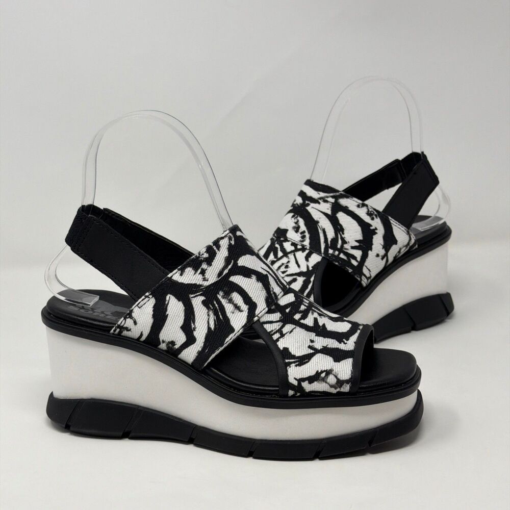 SOREL Joanie III Slingback Wedge Sandals NL4681-100 Women’s 6